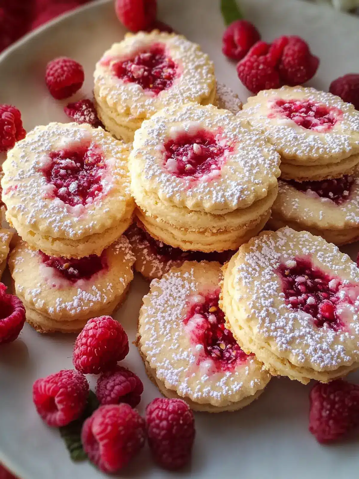 Raspberry Rosewater Shortbread Cookies: A Floral Delight 3 Raspberry Rosewater Shortbread Cookies
