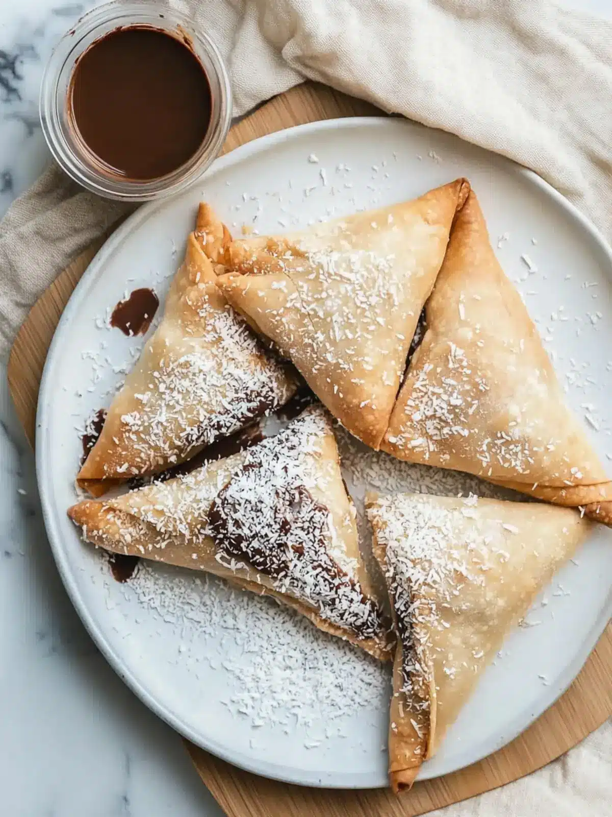 Decadent 4-Ingredient Nutella and Coconut Samosas in 30 Minutes 3 4-Ingredient Nutella and Coconut Samosas