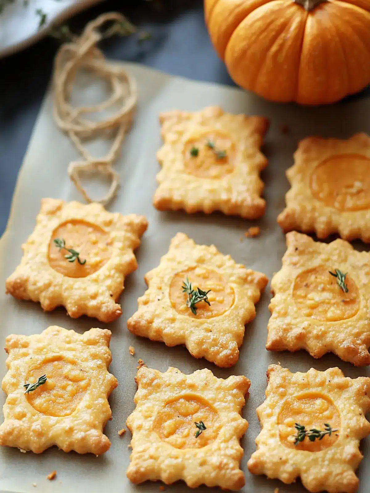 Pumpkin Patch Cheese Crackers for a Festive Fall Snack 2 Pumpkin Patch Cheese Crackers
