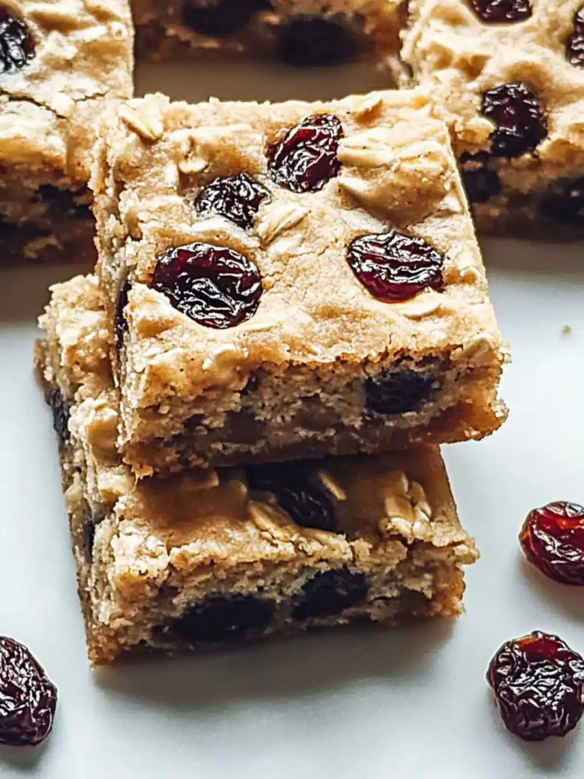 Oatmeal Raisin Cookie Bars: Sweet Comfort with Maple Frosting 4 Oatmeal Raisin Cookie Bars