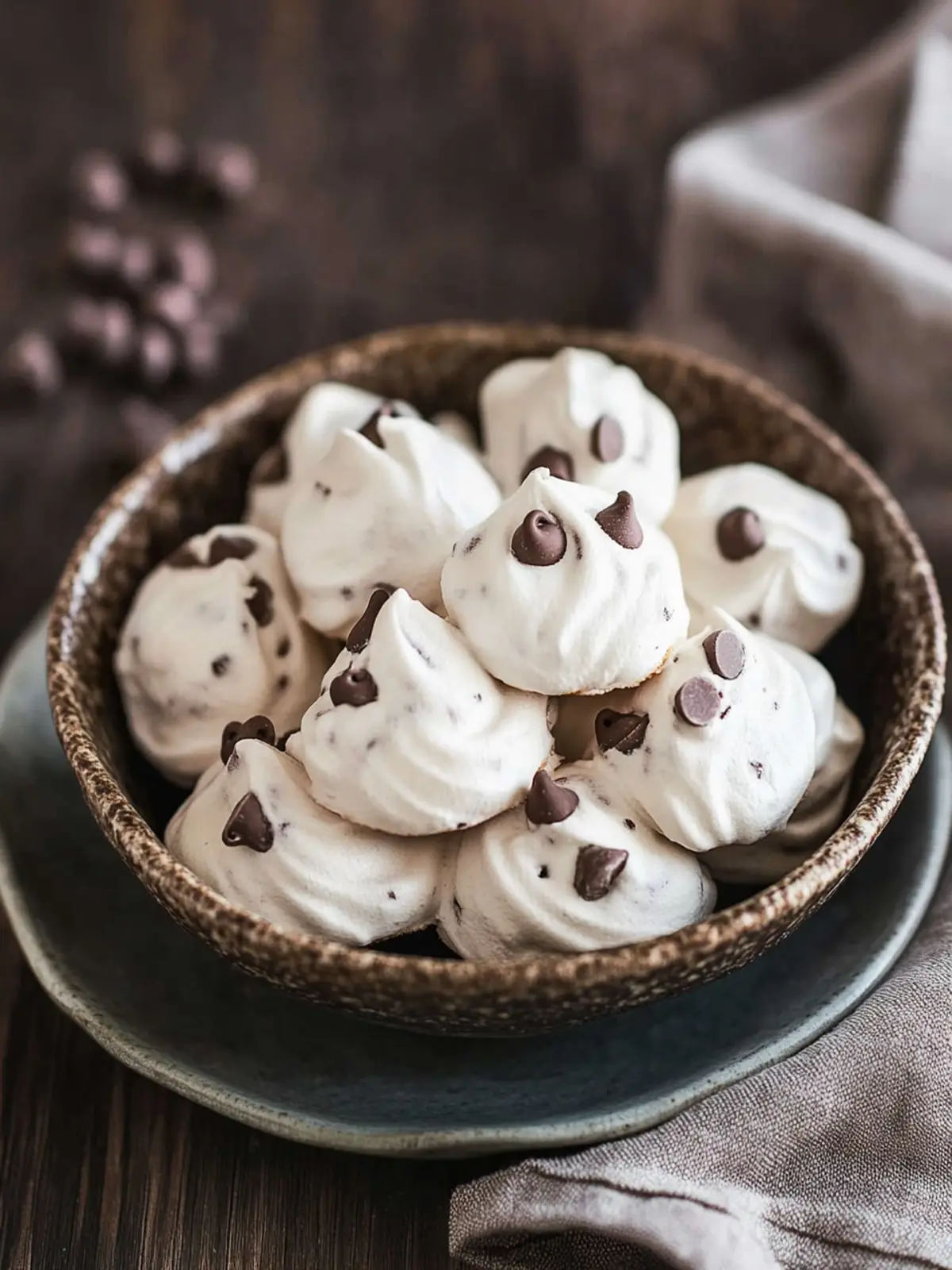 Irresistible Chocolate Chip Meringue Cookies with 3 Ingredients 4 Chocolate Chip Meringue Cookies