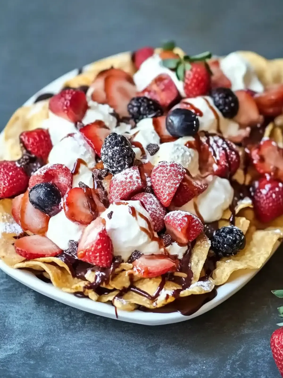 Delicious Homemade Dessert Nachos for Sweet Celebration Fun 3 Homemade Dessert Nachos