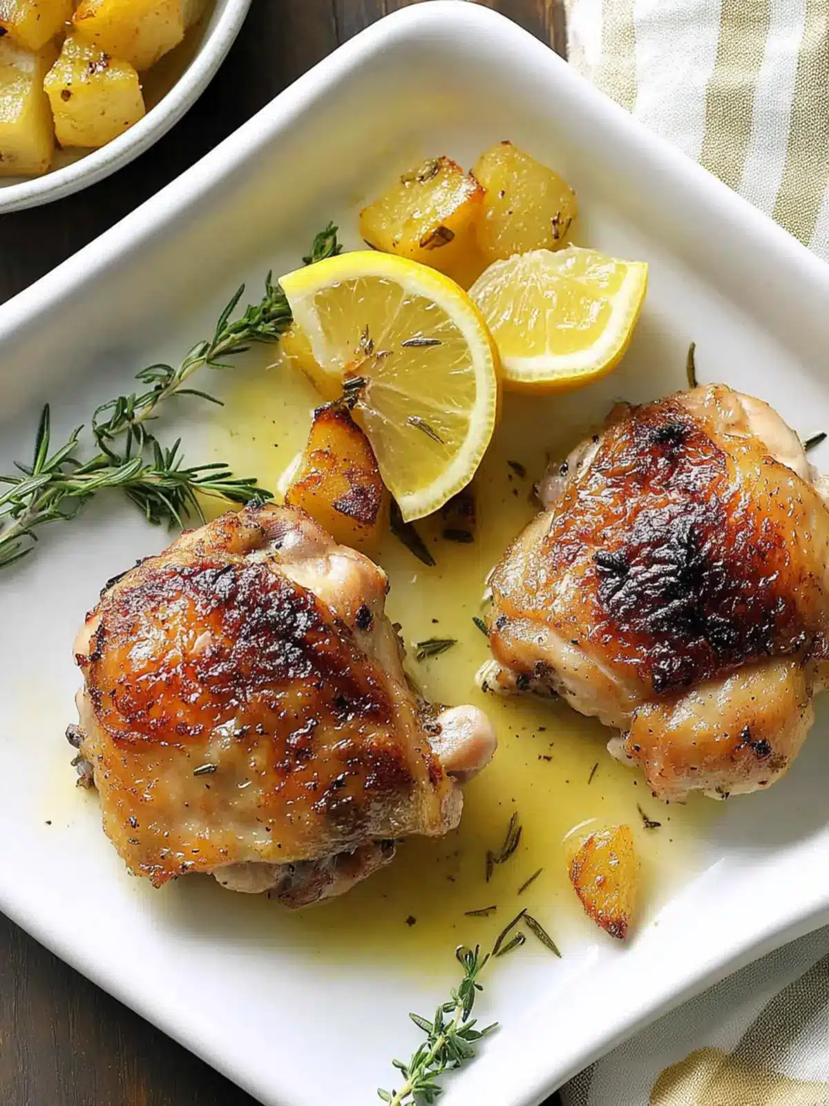 Savory Rosemary-Lemon Chicken Thighs Ready in 30 Minutes 4 Rosemary-Lemon Chicken Thighs