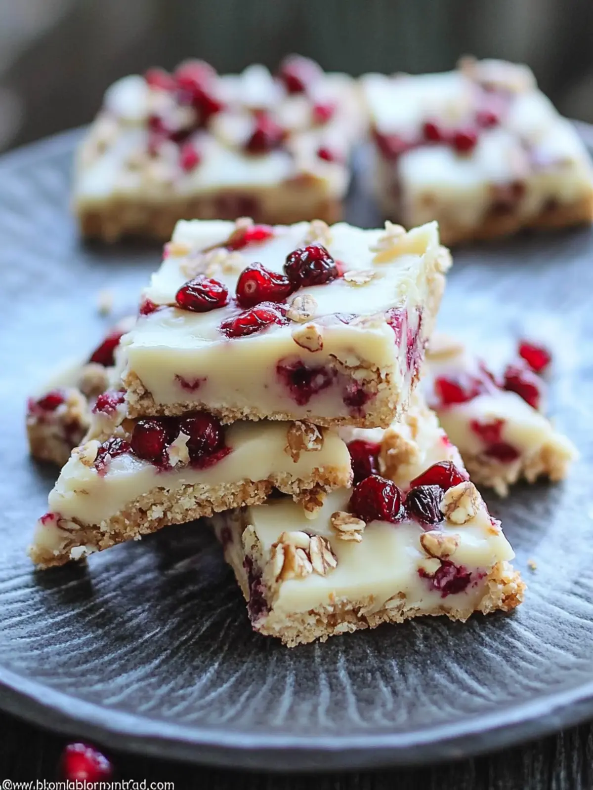 Healthier Cranberry Bliss Bars You'll Love This Holiday Season 2 Cranberry Bliss Bars