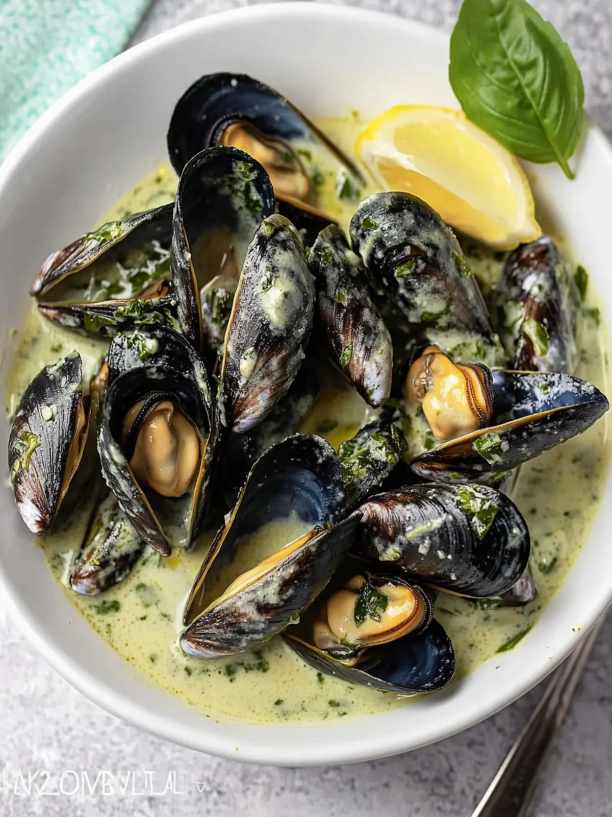 Mussels in Basil Cream Sauce A Guilt-Free Italian Treat 2 Mussels in Basil Cream Sauce