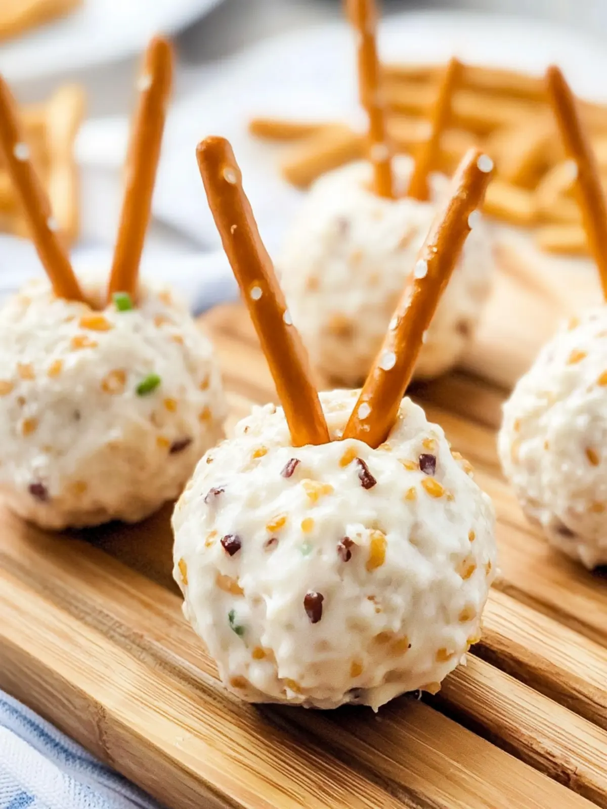 Cheeseball Bites on Pretzel Sticks: The Ultimate Party Snack 2 Cheeseball Bites on Pretzel Sticks