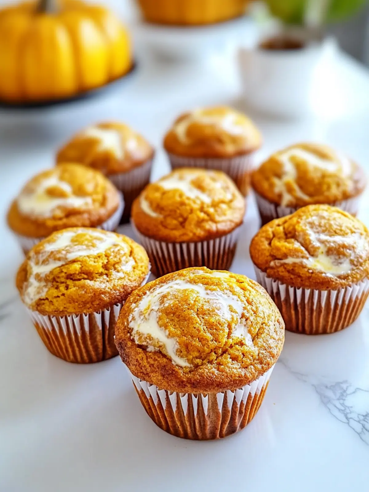 Irresistibly Moist Pumpkin Swirl Muffins for Cozy Mornings 3 Pumpkin Swirl Muffins