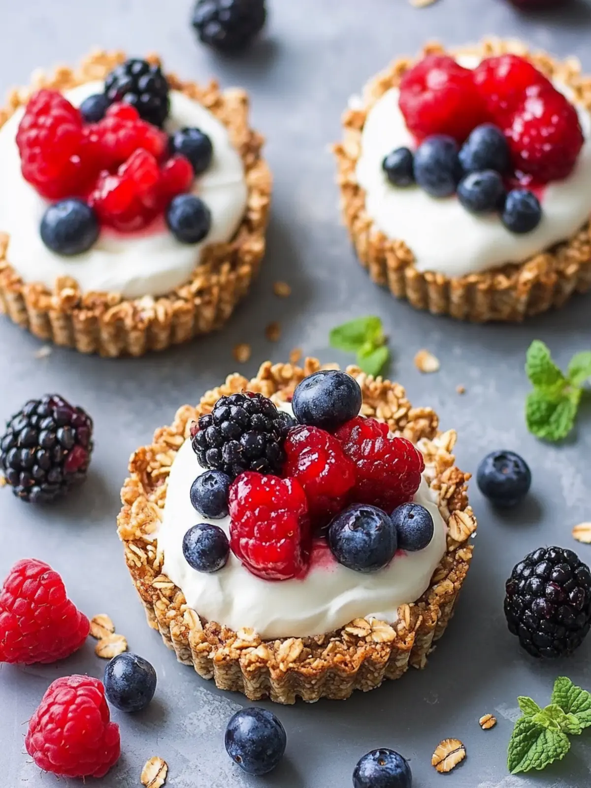 Berry and Mascarpone Granola Tarts: Quick & Irresistible Treat 2 Berry and Mascarpone Granola Tarts