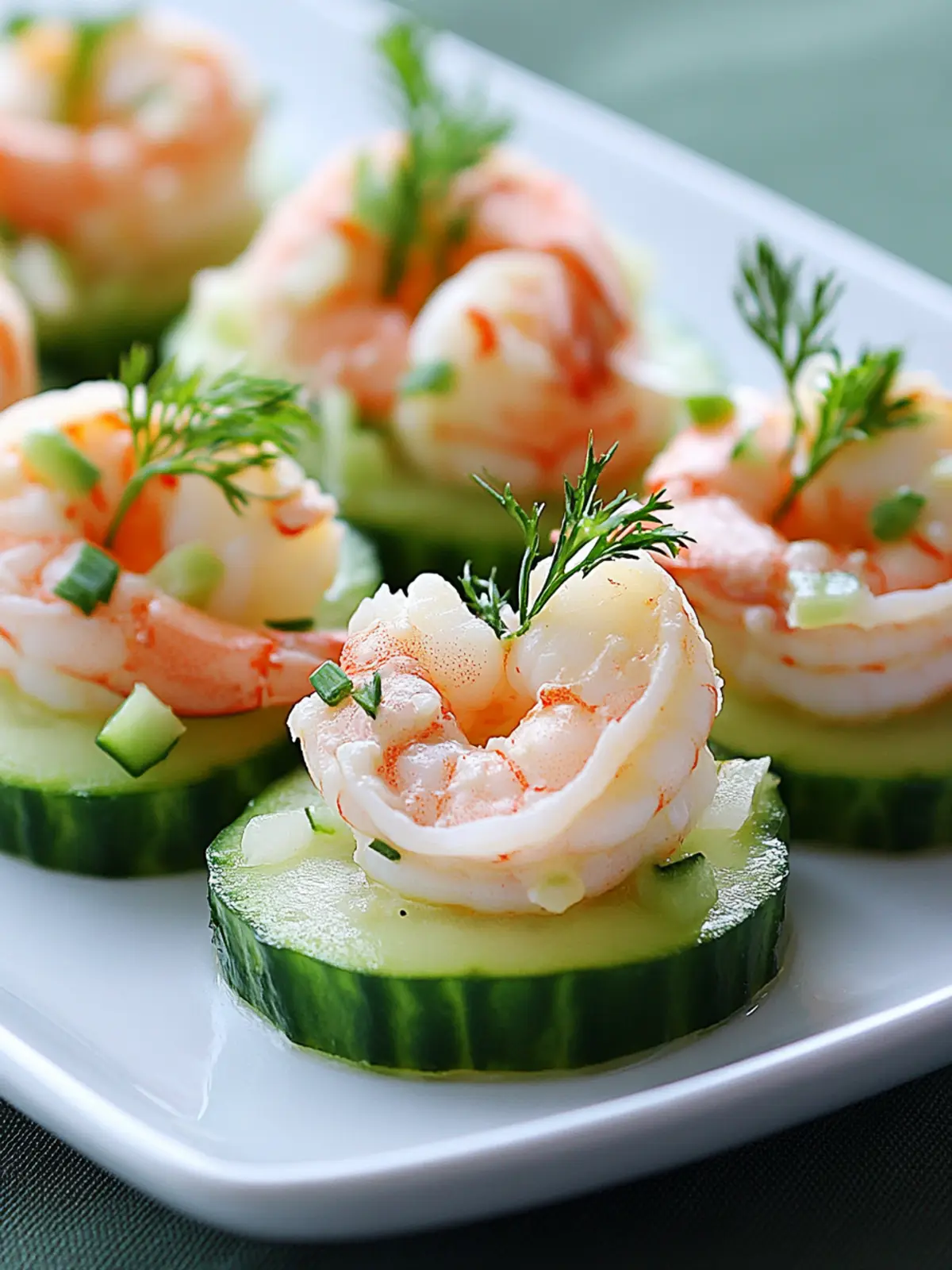 Delicious Shrimp Salad on Cucumber Slices for a Light Bite 2 Shrimp Salad on Cucumber Slices