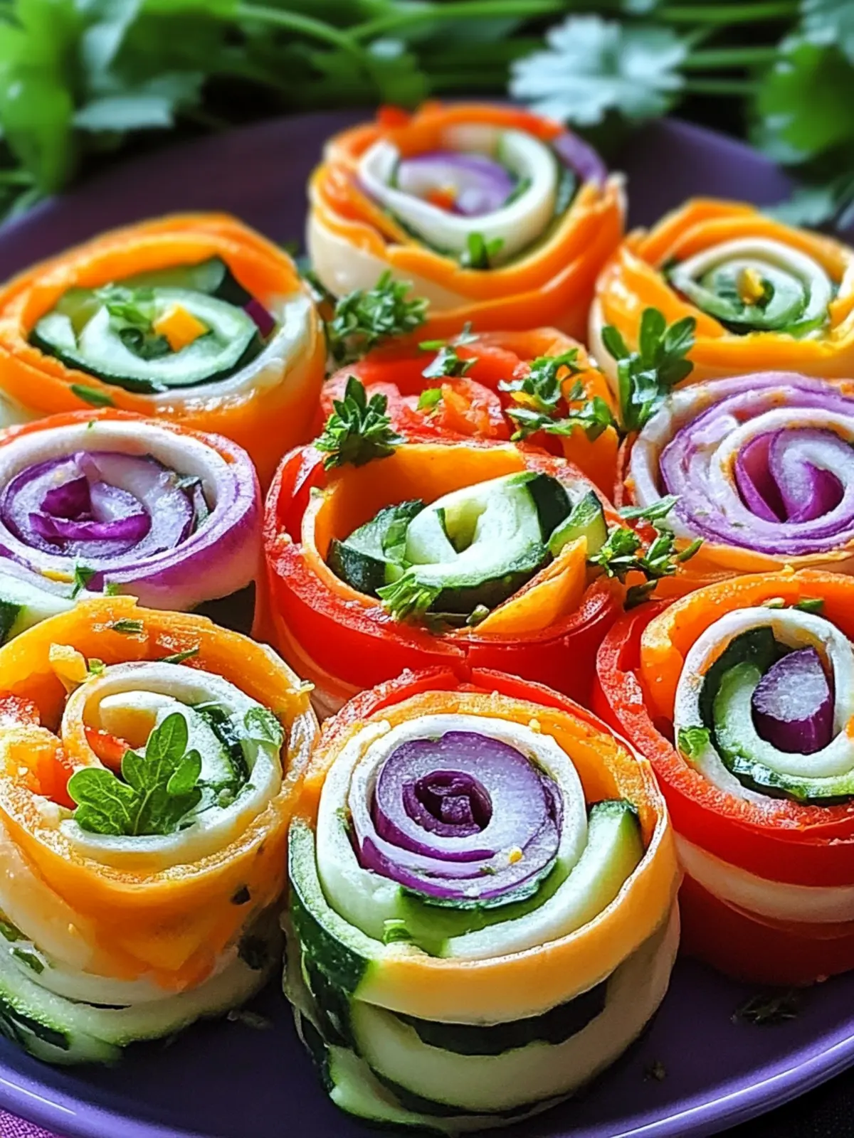 Rainbow Veggie Pinwheels Fresh Colorful Delight for Every Bite 3 Rainbow Veggie Pinwheels Fresh and Colorful Delight