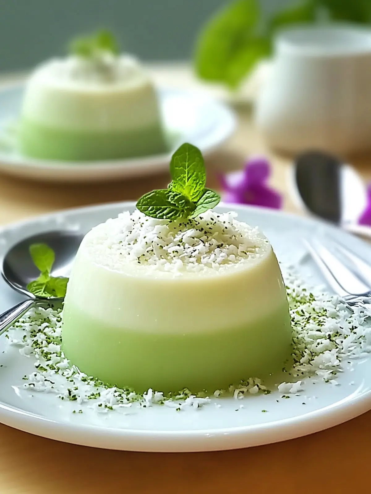 Creamy Pandan Coconut Panna Cotta You'll Crave Daily 4 Pandan Coconut Panna Cotta