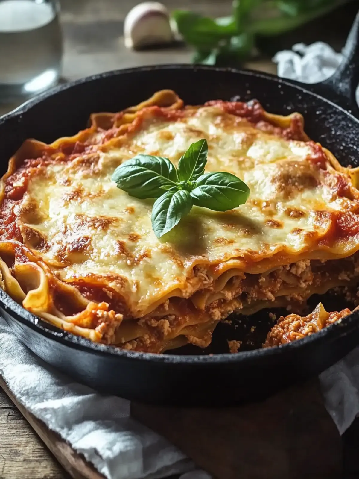 Delicious Lasagna Skillet Pie You Can Make in 30 Minutes 4 Lasagna Skillet Pie