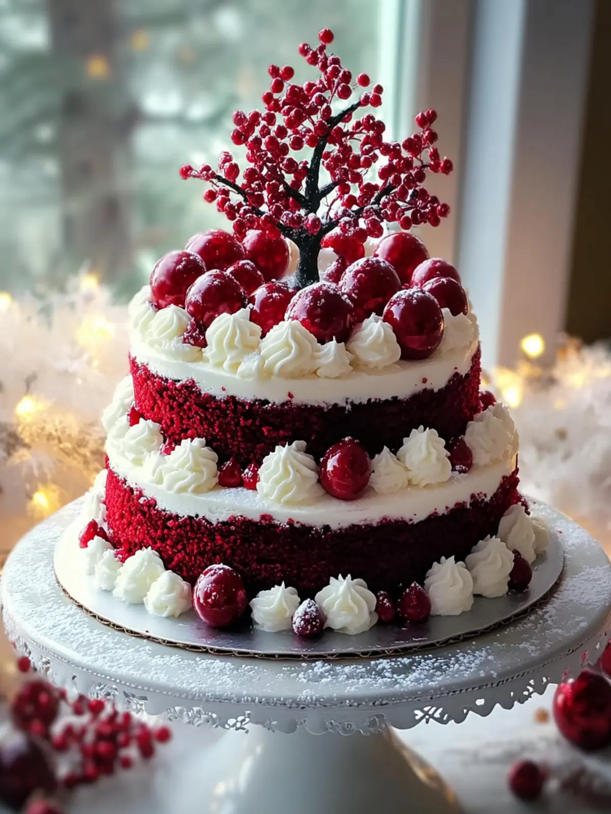 Delicious Red Velvet Tree Cake That Steals the Show 2 Red Velvet Tree Cake