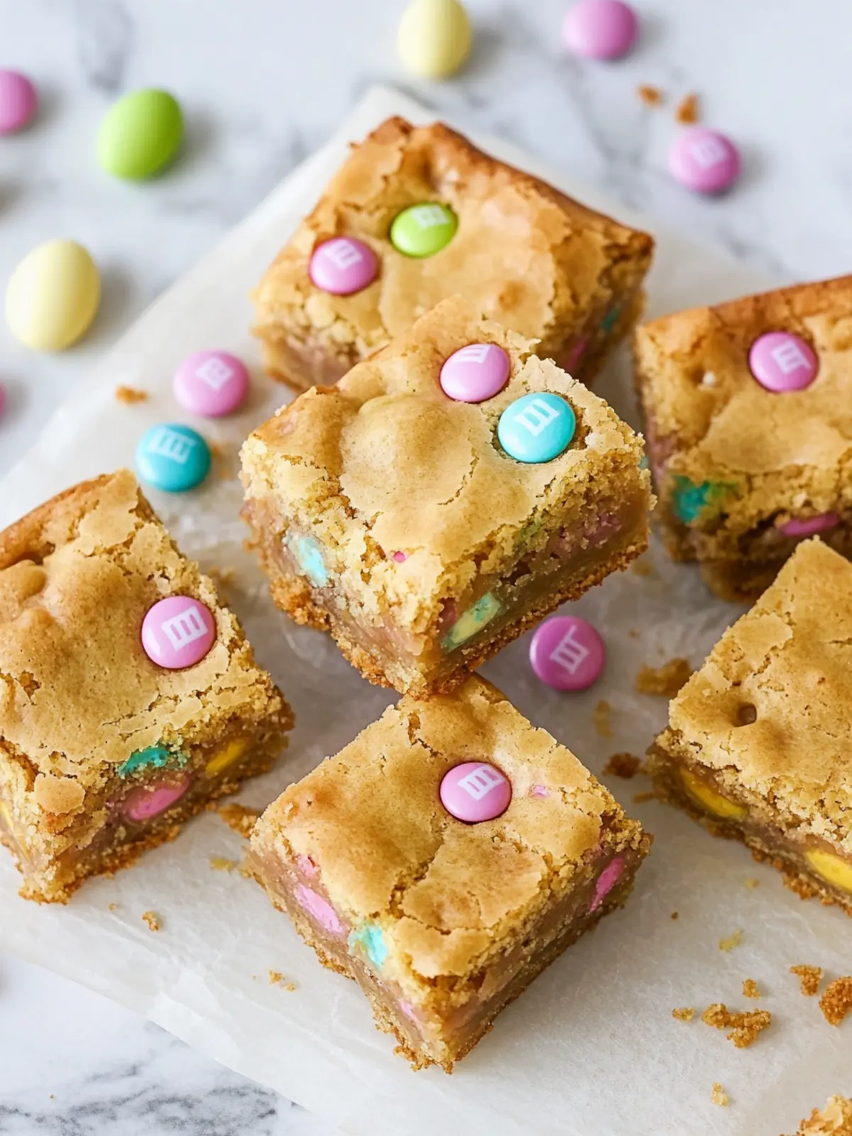 Easter M&M Blondies That Will Make Your Taste Buds Dance 2 Easter M&M Blondies