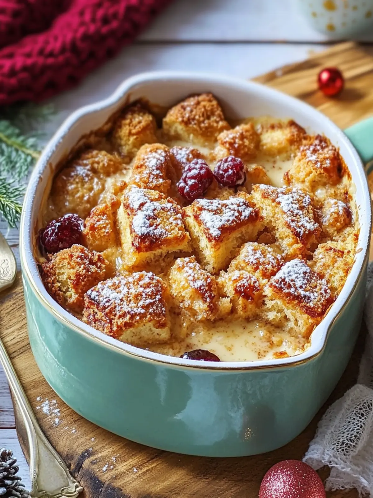 Cozy Up with Eggnog Bread Pudding for Holiday Bliss 3 Eggnog Bread Pudding