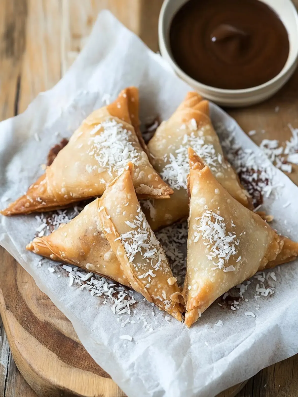 Decadent 4-Ingredient Nutella and Coconut Samosas in 30 Minutes 4 4-Ingredient Nutella and Coconut Samosas
