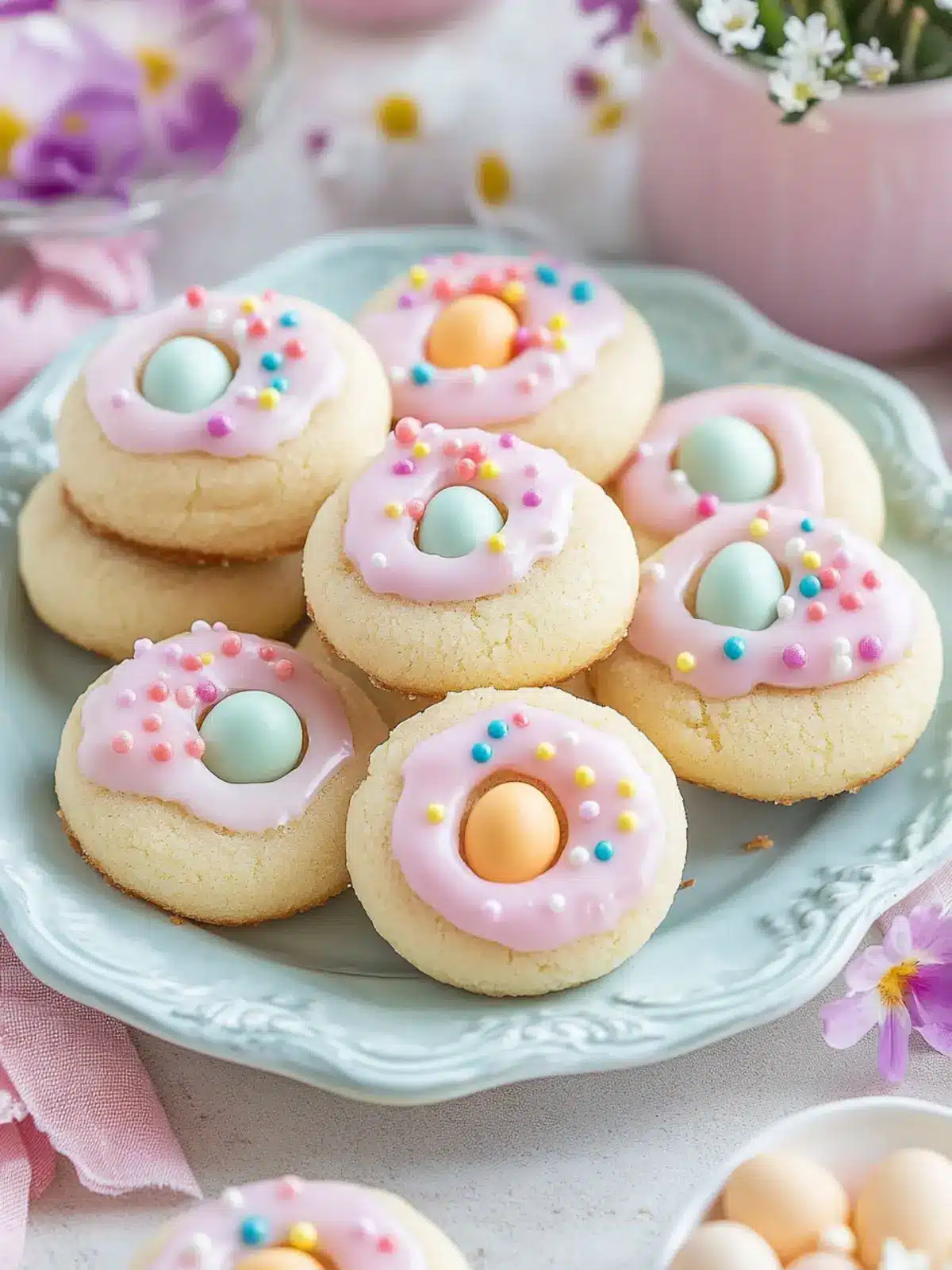 Easter Egg Hunt Thumbprint Cookies for a Festive Spring Treat 2 Easter Egg Hunt Thumbprint Cookies