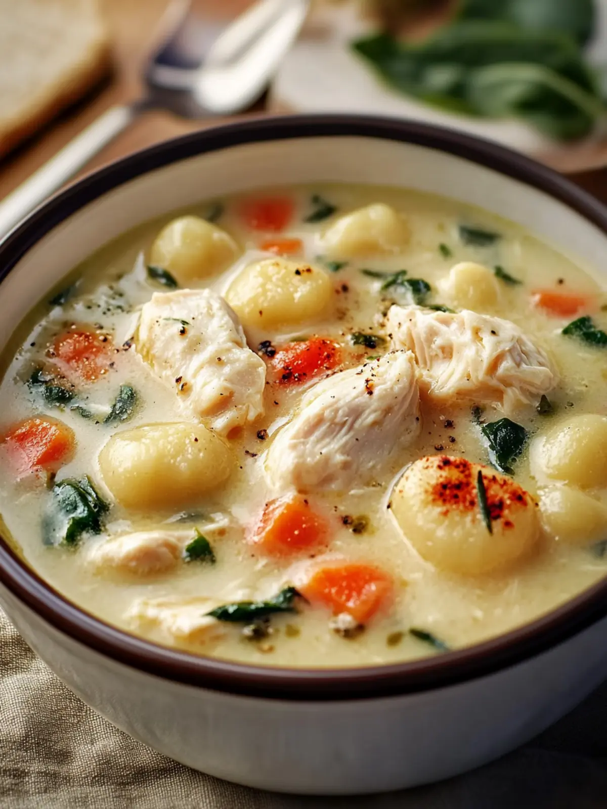 Velvety Olive Garden Chicken Gnocchi Soup for Cozy Nights 3 Olive Garden Chicken Gnocchi Soup