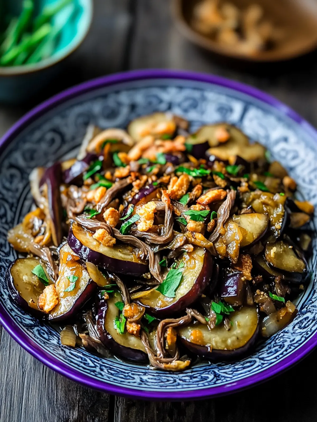 Eggplant Anchovies Stir Fry: Quick Umami Bliss at Home 2 Eggplant Anchovies Stir Fry