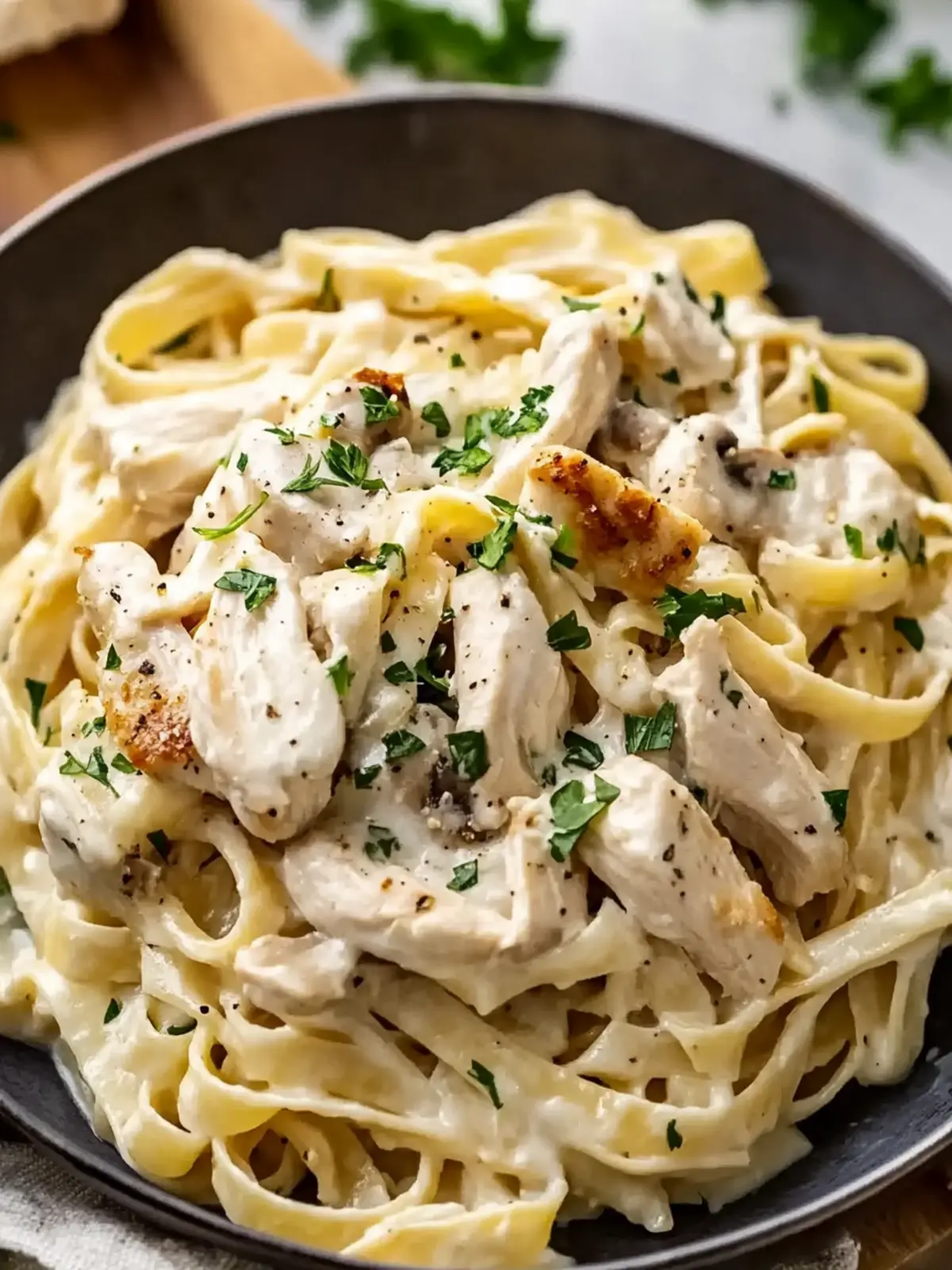 Creamy Chicken Fettuccine Alfredo: Comfort Food in Minutes 2 Chicken Fettuccine Alfredo