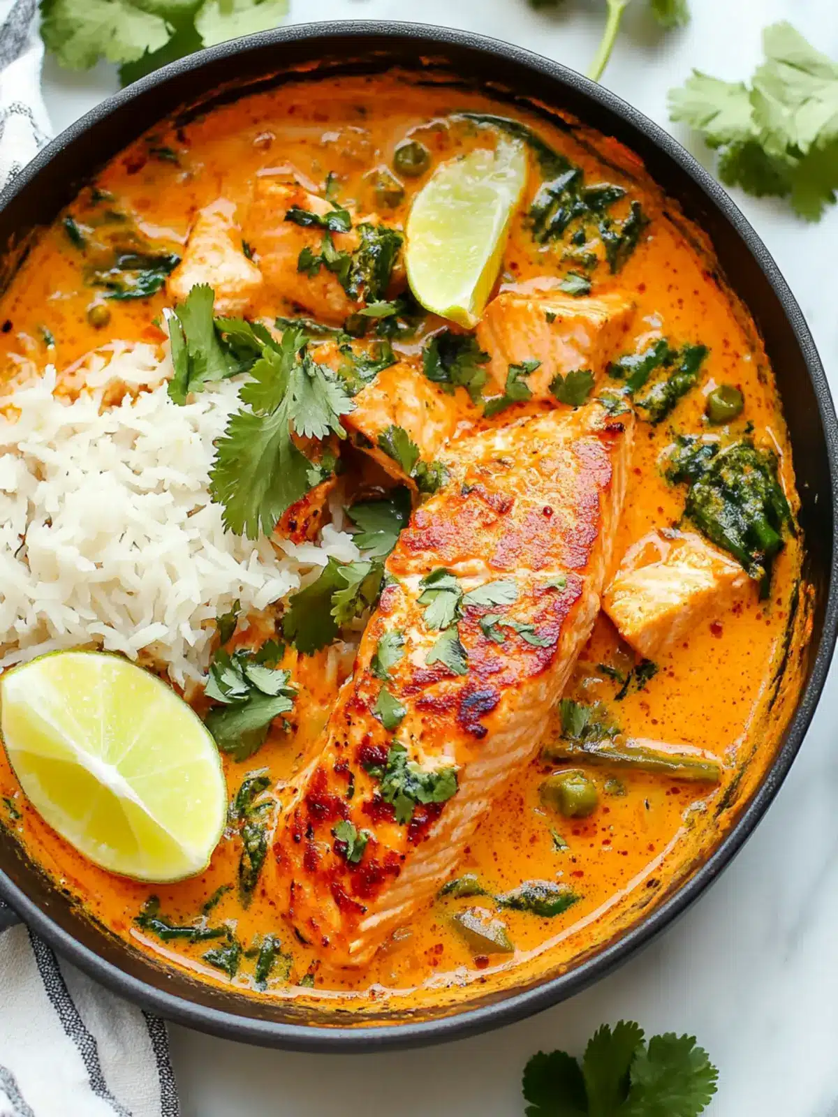 Savory Salmon Coconut Curry for a Quick Thai Delight 2 Salmon Coconut Curry