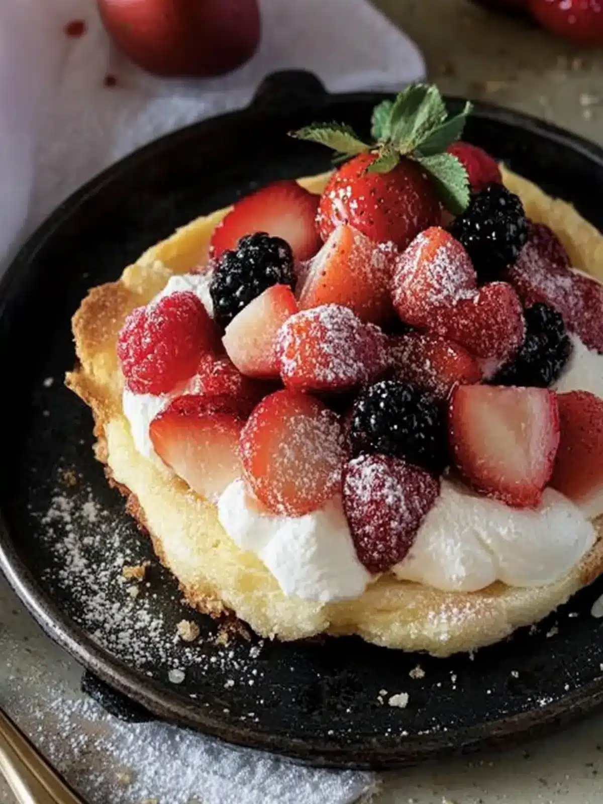 Fluffy Fruited Dutch Baby: Brunch Bliss in Every Bite 3 Fruited Dutch Baby
