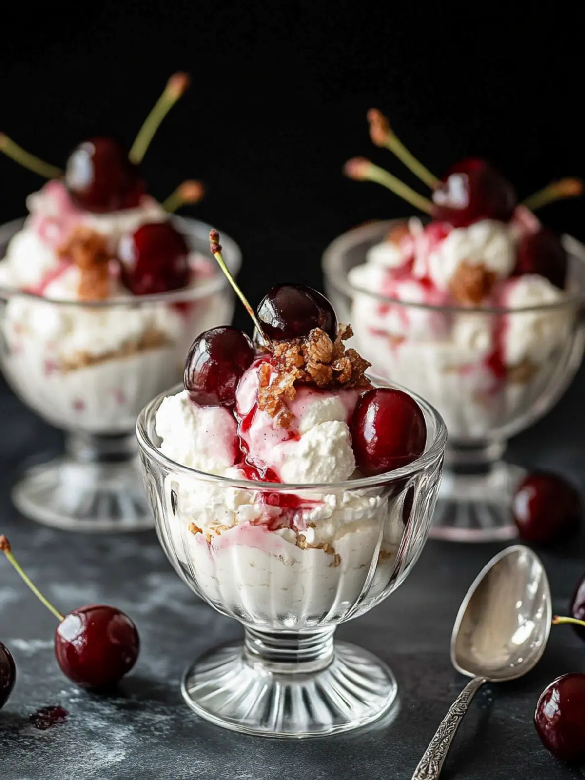 Greek Yogurt with Cherry Spoon Sweets: A Sweet Breakfast Delight 3 Greek Yogurt with Cherry Spoon Sweets