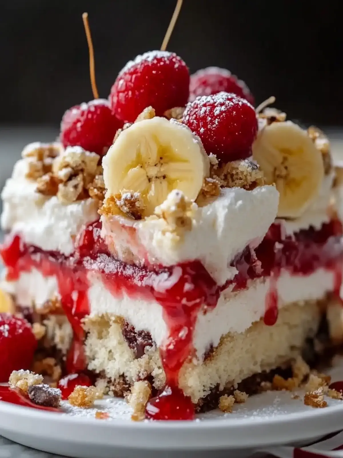 Delightful Banana Split Dump Cake for Easy Family Desserts 2 Banana Split Dump Cake