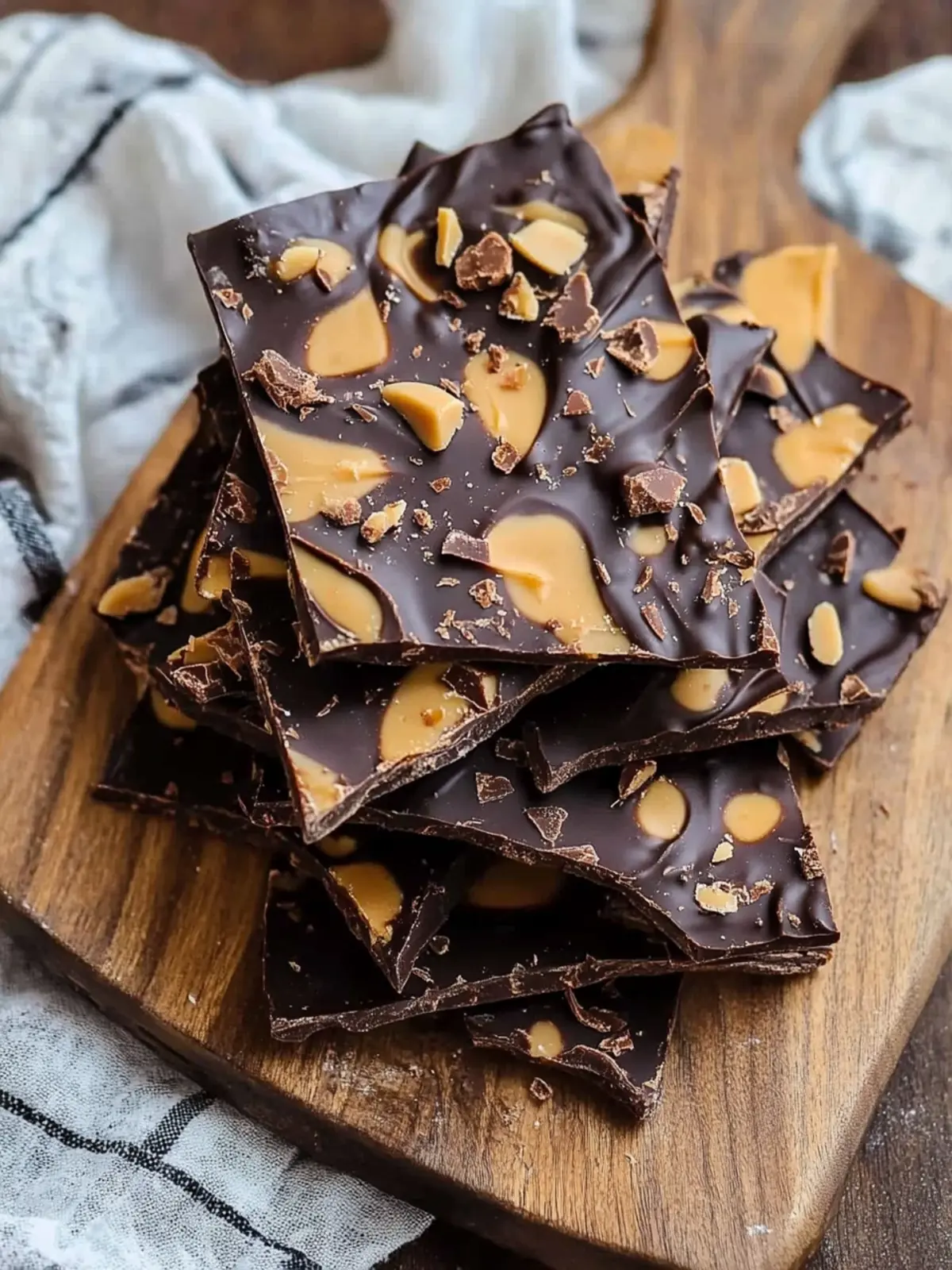 Decadent Dark Chocolate Peanut Butter Bark You ll Adore 4 Dark Chocolate Peanut Butter Bark