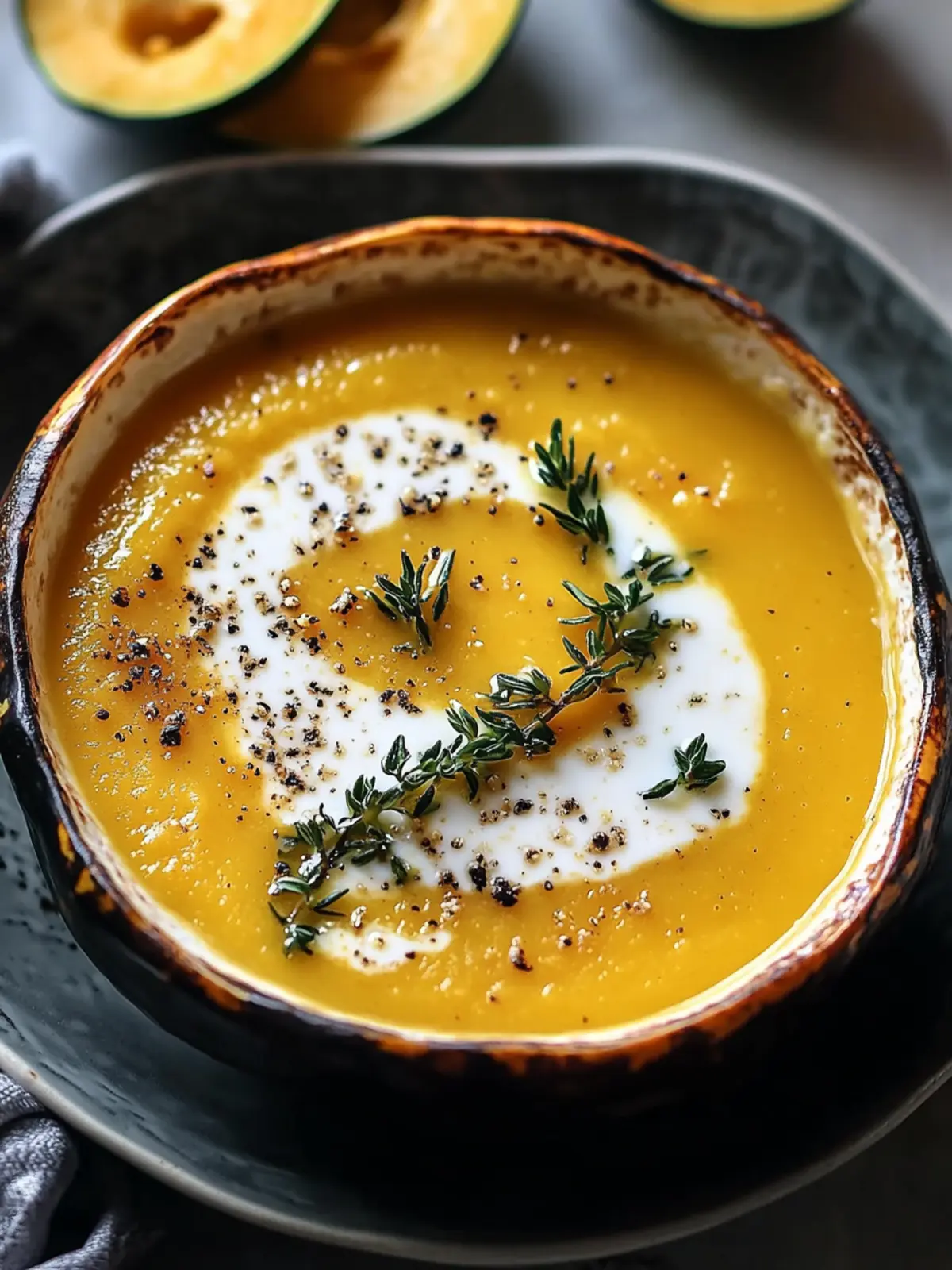 Creamy Acorn Squash Soup: Your Cozy Autumn Hug in a Bowl 2 Creamy Acorn Squash Soup