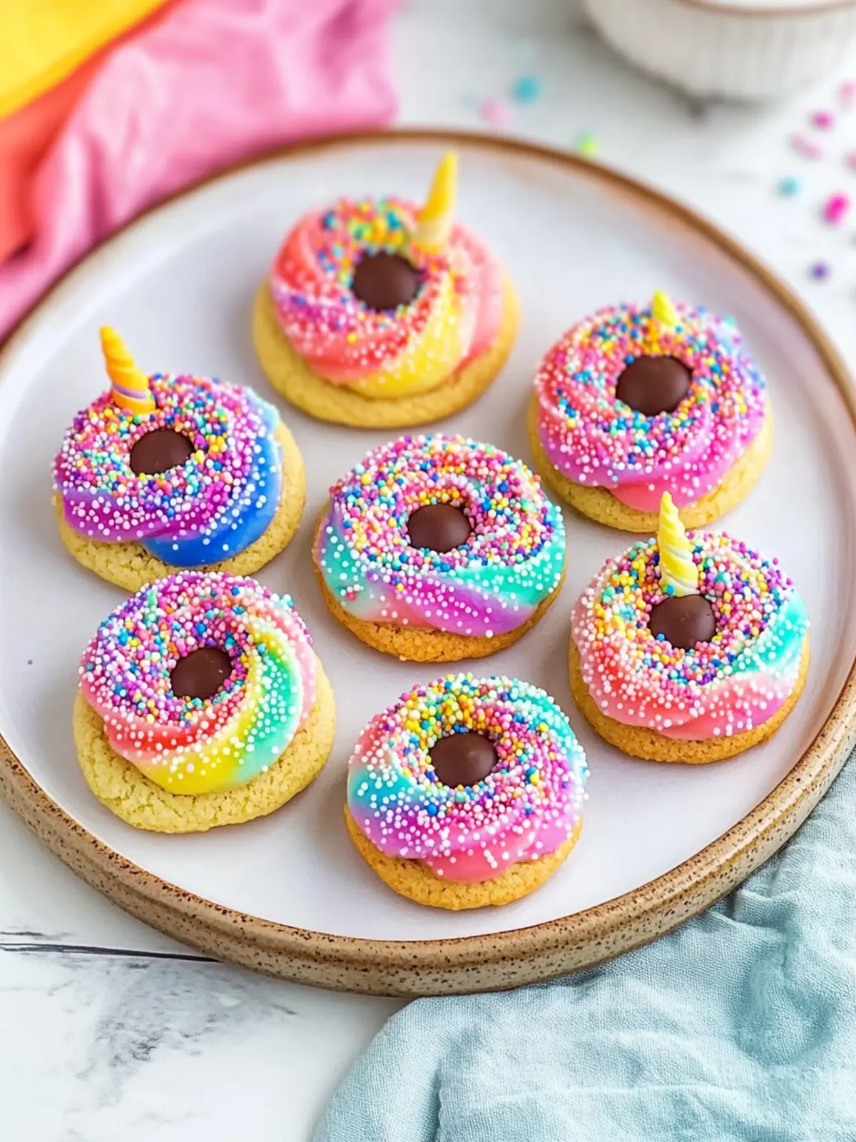 Magical Tie-Dye Unicorn Hershey s Kiss Cookies to Wow Your Kids 4 Magical Tie-Dye Unicorn Hershey s Kiss Cookies
