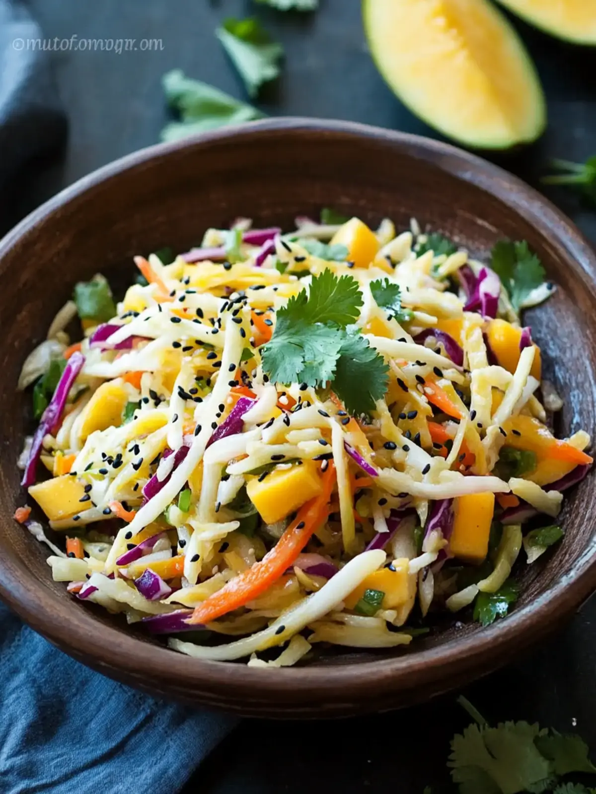 Zesty Asian Slaw with Mango - A Refreshing Twist for Summer 2 Asian Slaw with Mango