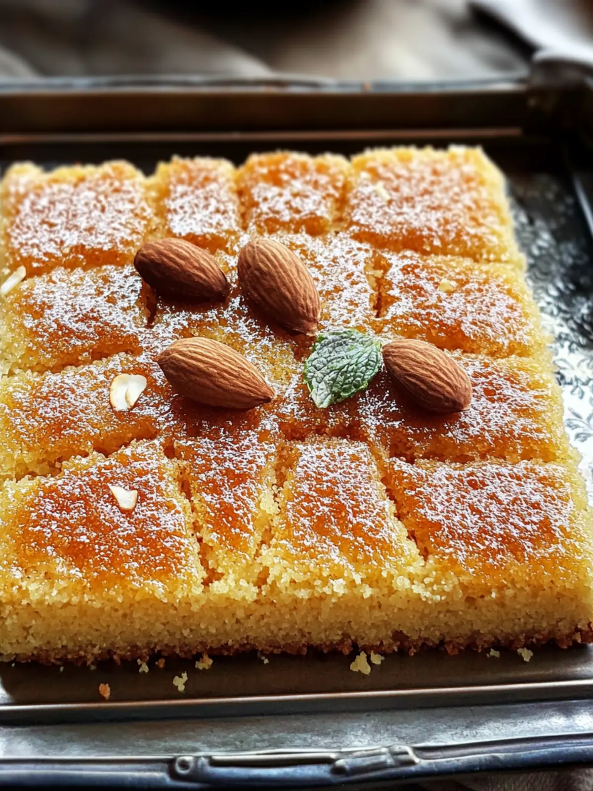 Delicious Basbousa Recipe: Irresistible Middle Eastern Delight 2 Basbousa Recipe, a Middle Eastern Semolina Cake