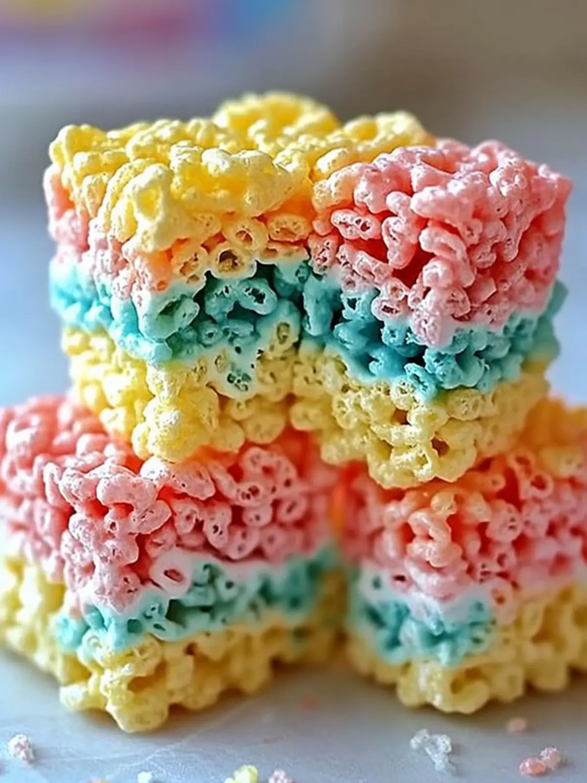 Colorful Rainbow Rice Krispie Treats for Sweet Nostalgic Fun 2 Colorful Rainbow Rice Krispie Treats for Sweet Nostalgic Fun