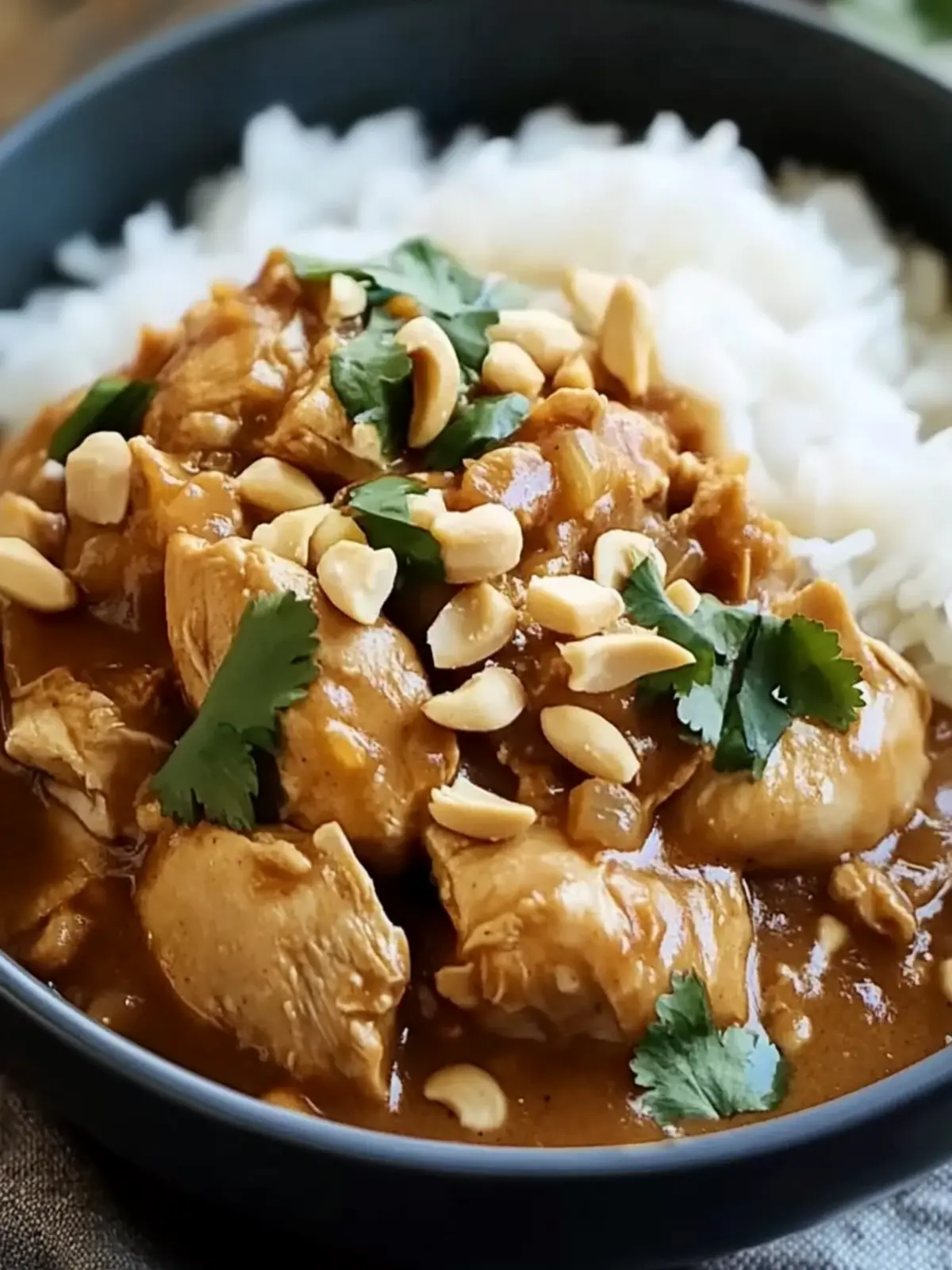 Creamy Slow Cooker Peanut Chicken for Effortless Family Dinners 2 Slow Cooker Peanut Chicken