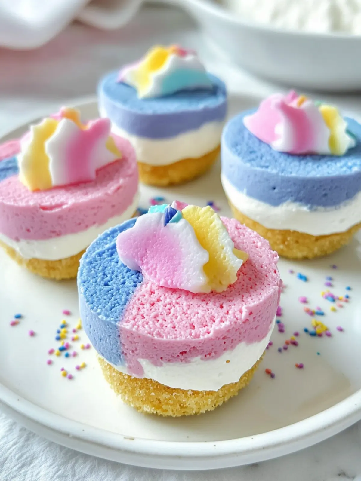 No-Bake Unicorn Cheesecake Bites That Wow Kids and Guests 2 No-Bake Unicorn Cheesecake Bites