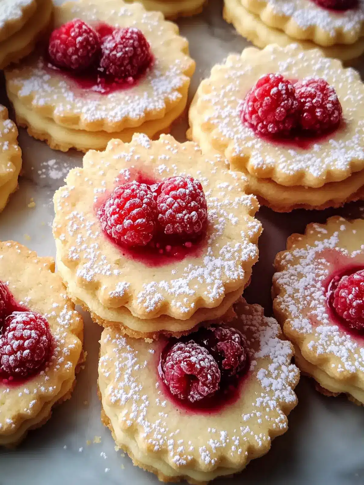 Raspberry Rosewater Shortbread Cookies: A Floral Delight 4 Raspberry Rosewater Shortbread Cookies