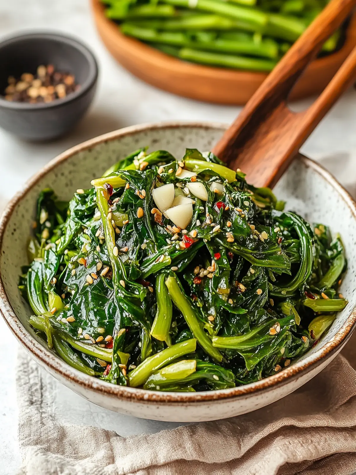 Savory Stir-Fried Morning Glory with Garlic Recipe in 10 Min 2 Stir Fried Morning Glory with Garlic Recipe