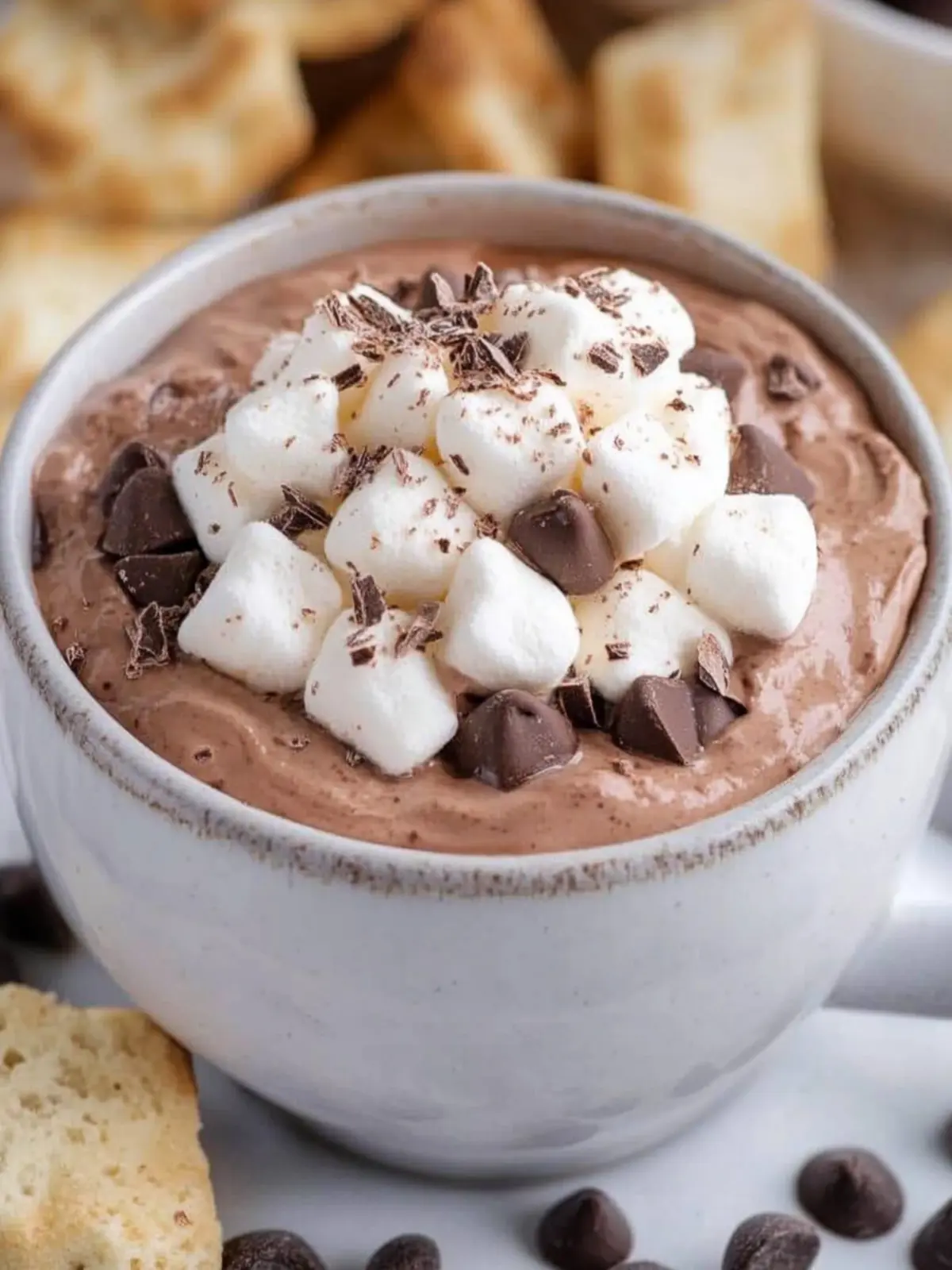 Decadent Hot Chocolate Dip Recipe with Marshmallow Fluff 3 Hot Chocolate Dip Recipe with Marshmallow Fluff