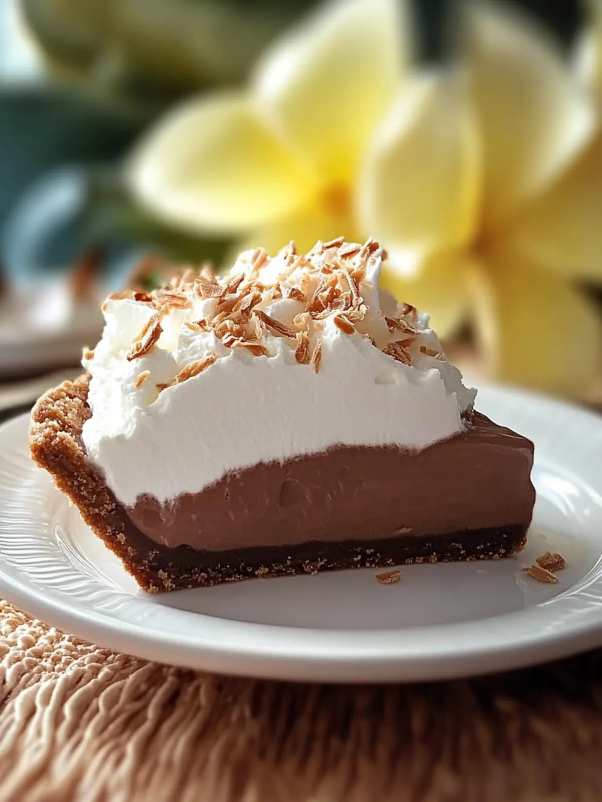 Decadent Chocolate Haupia Pie for a Tropical Escape at Home 2 Chocolate Haupia Pie