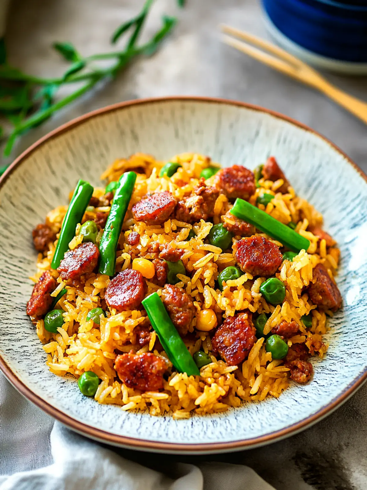 Irresistible Fried Rice With Chorizo and Garlic Sprouts 2 Fried Rice With Chorizo