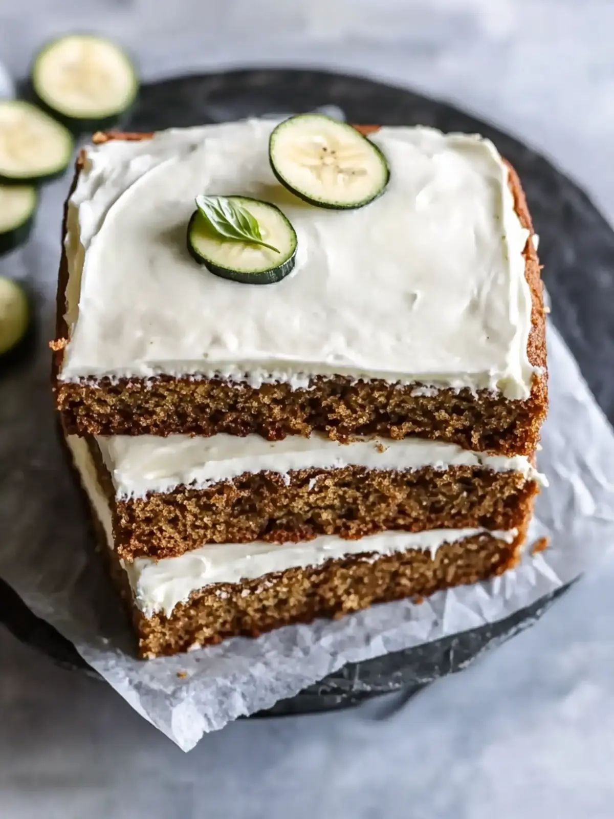 Banana Zucchini Cake with Cream Cheese Frosting Bliss 3 Banana Zucchini Cake with Cream Cheese Frosting