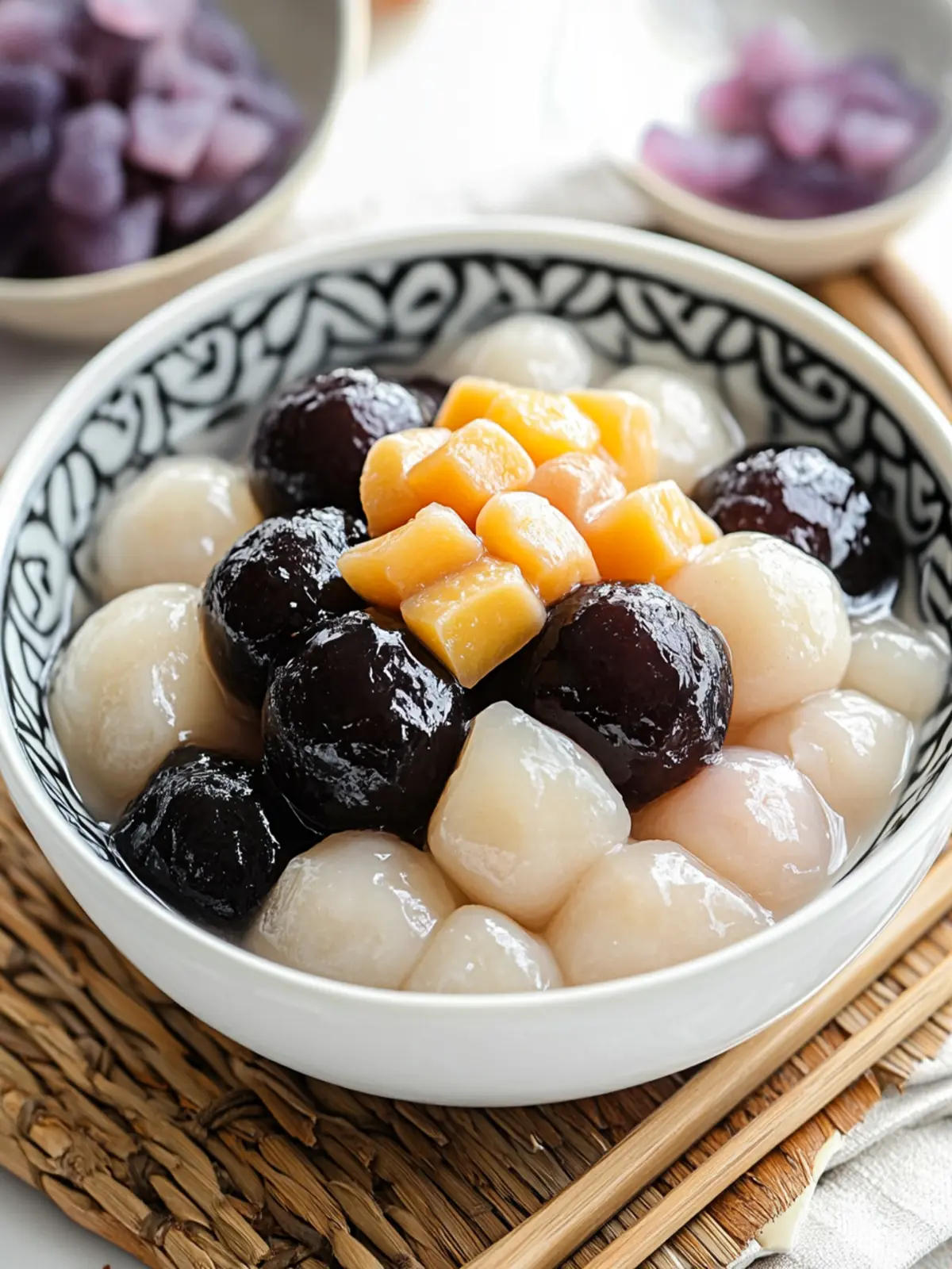Irresistible Taiwanese Taro and Sweet Potato Balls Dessert 4 Taiwanese Taro and Sweet Potato Balls Dessert