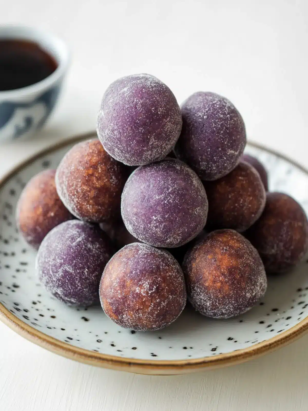 Fried Purple Sweet Potato Mochi Balls That Will Wow Your Tastebuds 2 Fried Purple Sweet Potato Mochi Balls