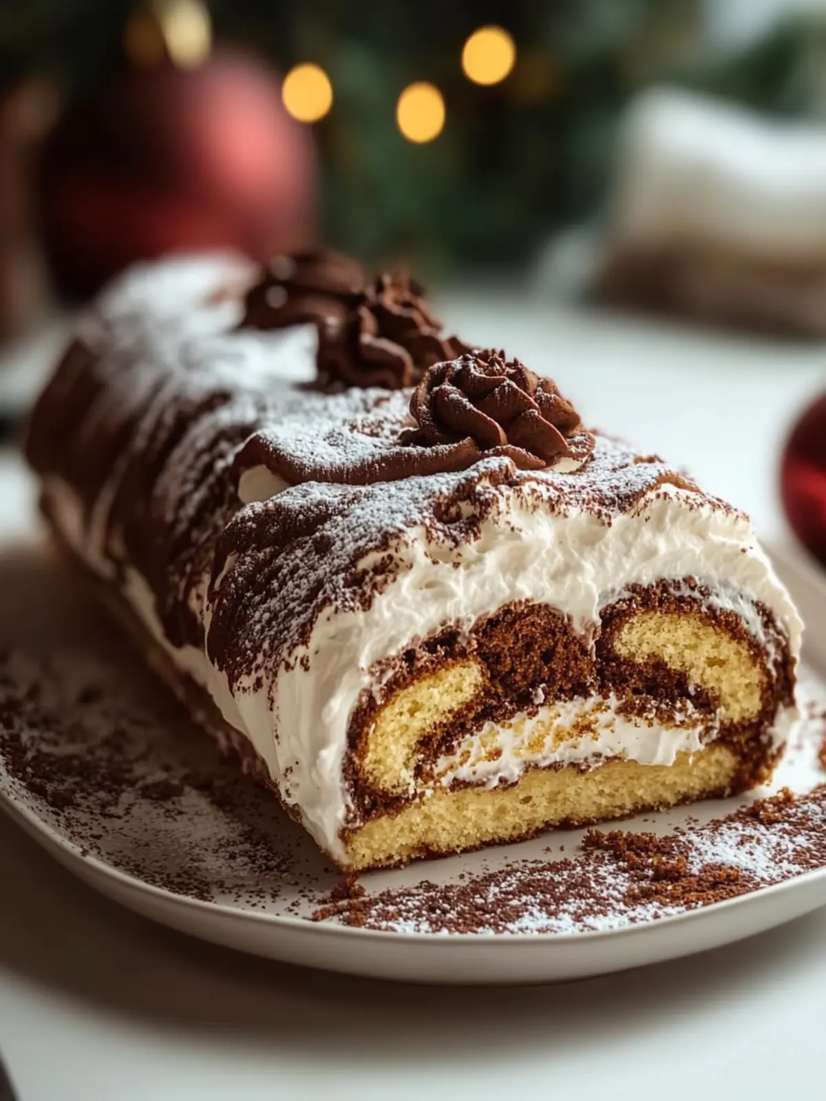 Delight Your Holidays with Tiramisu Yule Log Cake Recipe 4 Tiramisu Yule Log Cake