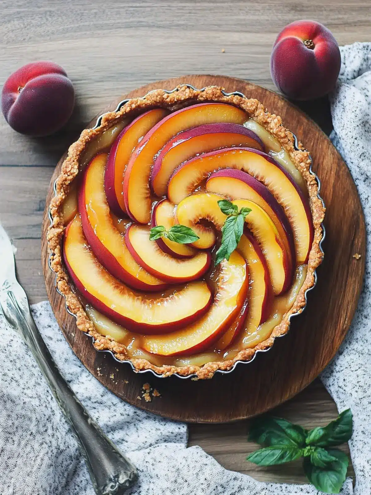 Dairy-Free Nectarine Tart with Olive Oil Crust Delight 3 Nectarine Tart {Dairy-free}