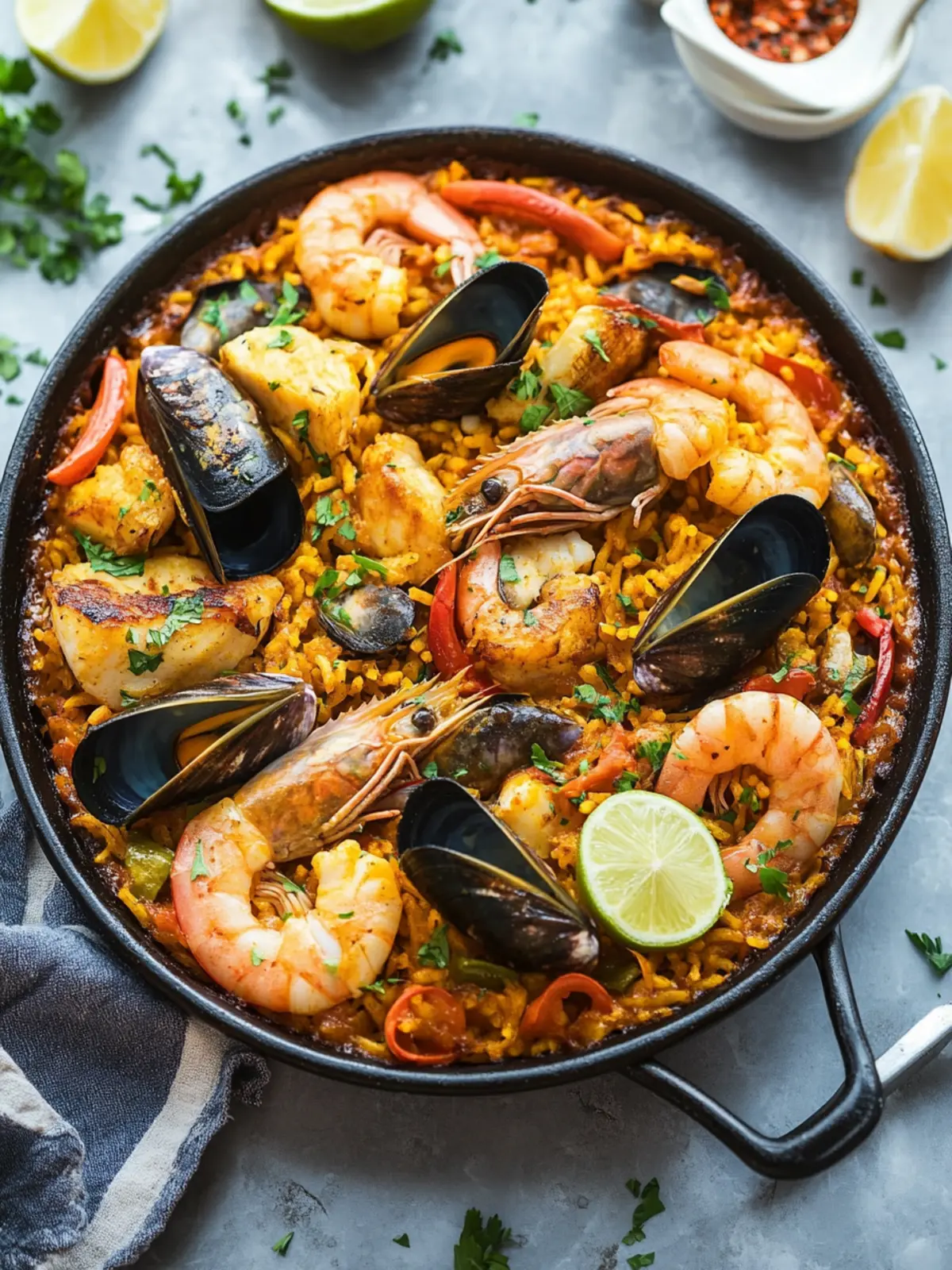 Savor Authentic Seafood Paella Bursting with Flavor and Joy 4 Seafood Paella
