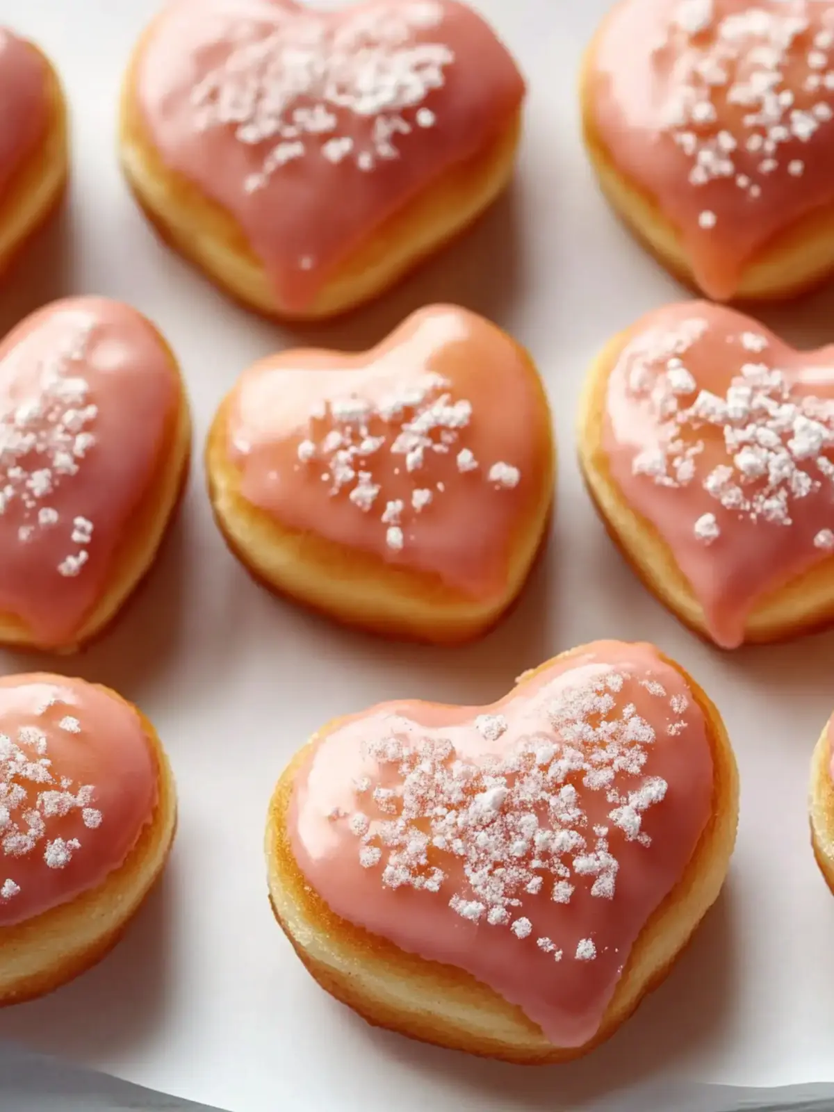 Decadent Heart Shaped Doughnuts for Valentine's Day Joy 3 Heart Shaped Doughnuts for Valentine's Day