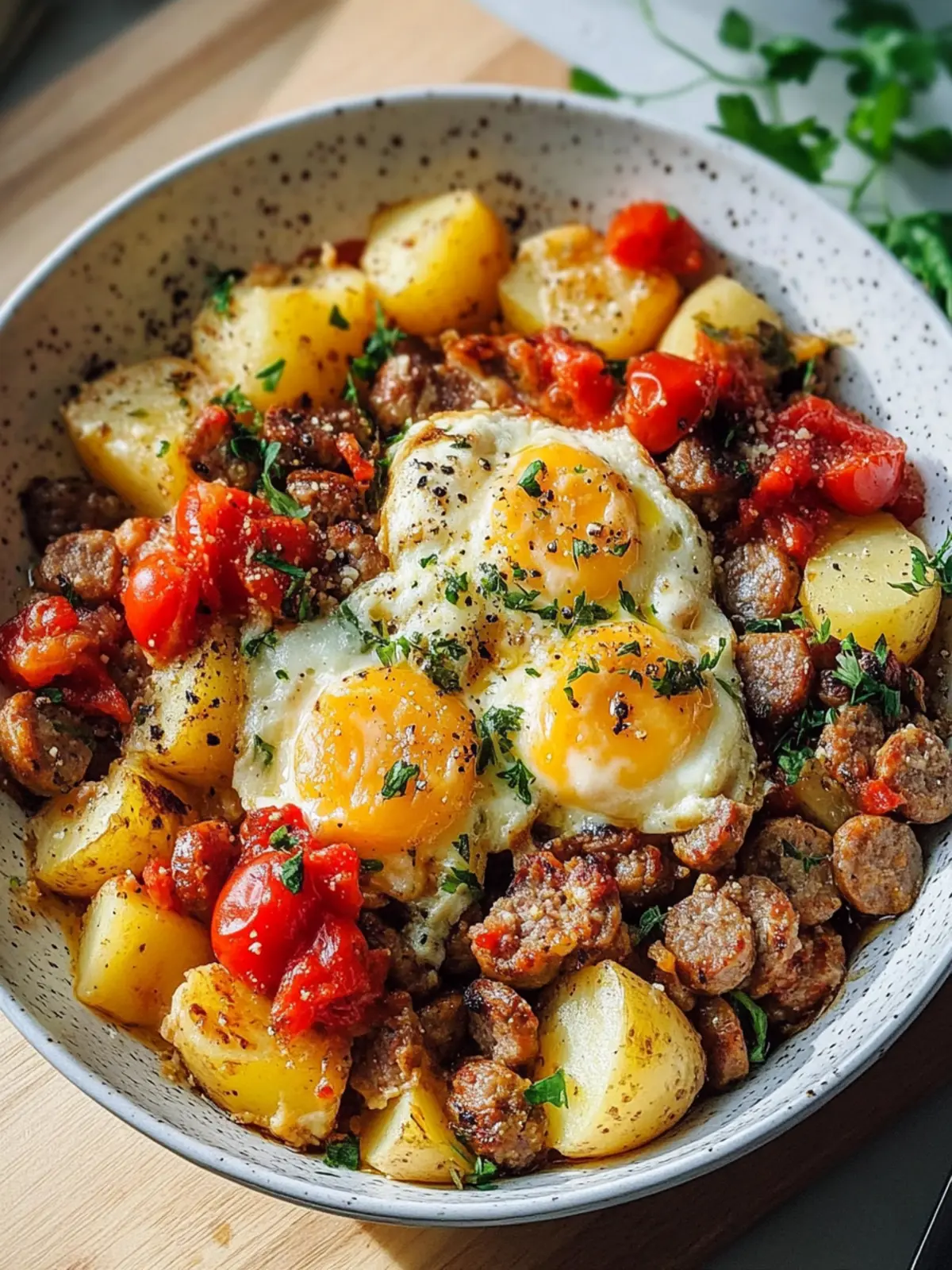 Satisfy Mornings with Sausage and Potato Breakfast Bowls 3 Sausage and Potato Breakfast Bowls