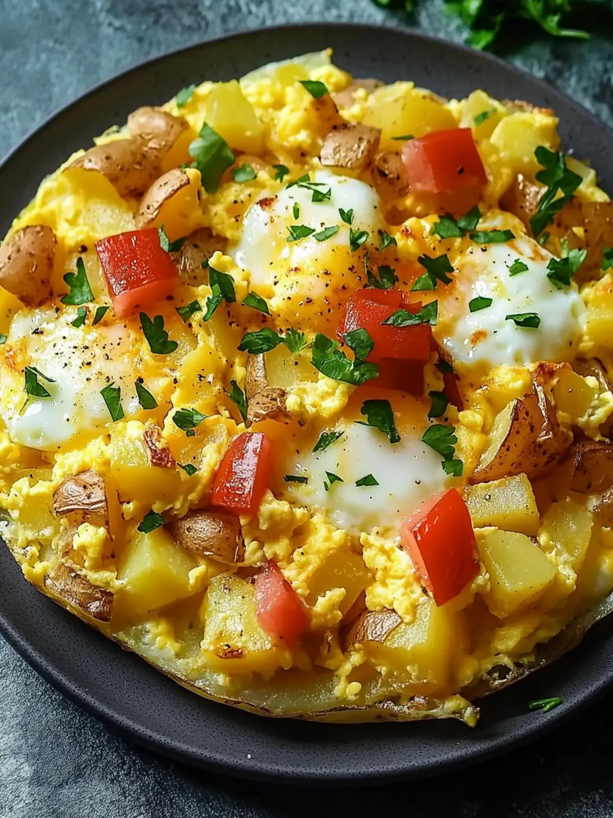 Cheesy Potato Egg Scramble: Your Quick Comfort Food Fix 4 Cheesy Potato Egg Scramble